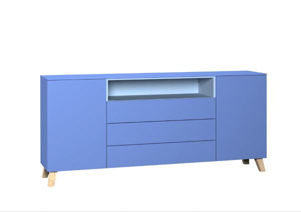 Sideboard / Kommode blau mit Nische garda living Sideboard / Kommode blau mit Nische garda living