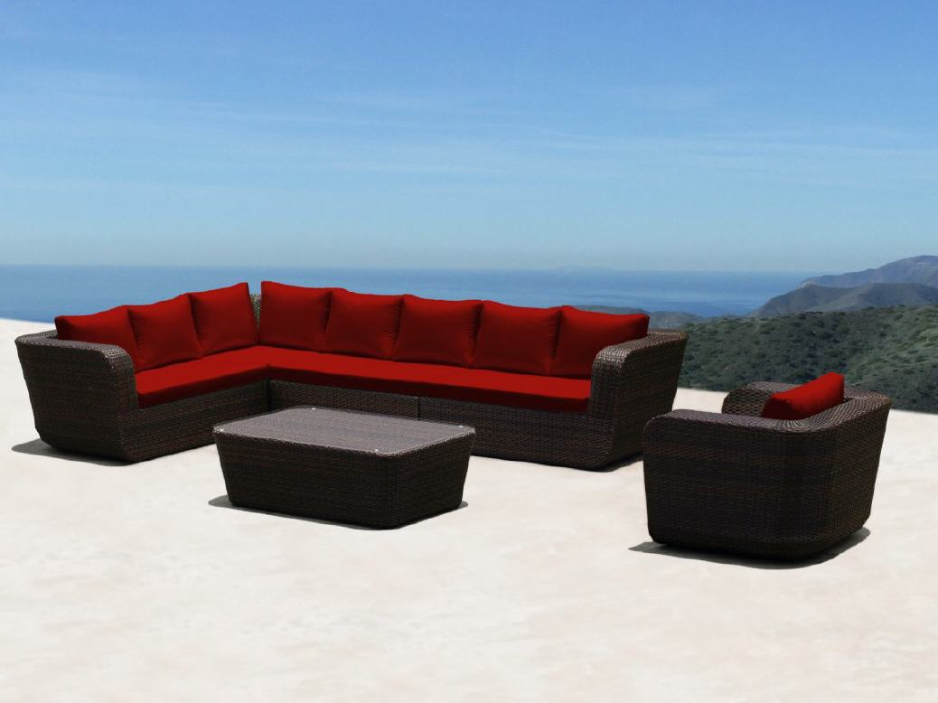 Rattan Lounge Deluxe rot