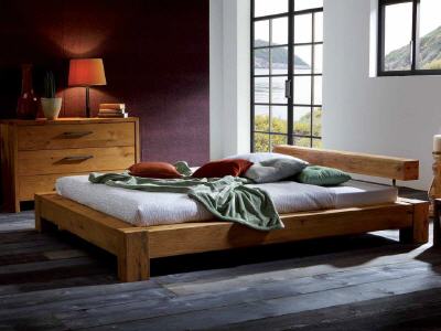 BalkenBett Balco Wildeiche