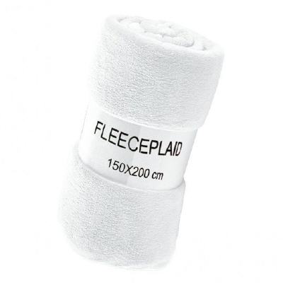 Fleecedecke Koral weiss