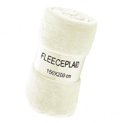 Fleecedecke Koral wollweiss