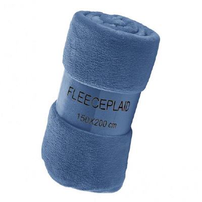 Fleecedecke Koral stahlblau