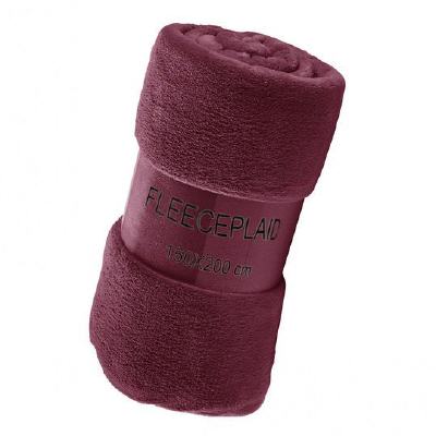 Fleecedecke Koral burgund