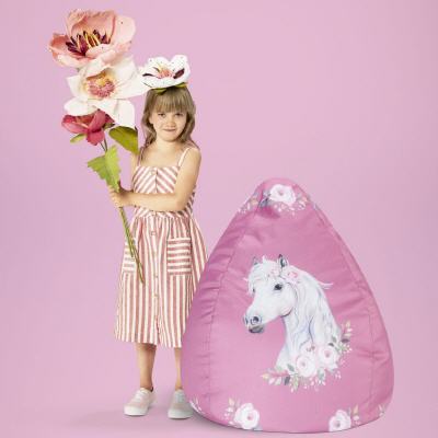 BeanBag HORSE rose
